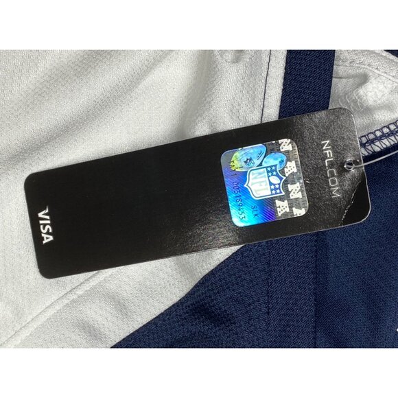 Chicago Bears Womens Size XL Majestic Draft Me Navy Blue Sequin T Shirt New - Picture 11 of 11